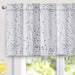 DriftAway Harper Ink Floral Pattern Window Treatment Valance 50 x 24 - 50" width x 24 " length - 50" width x 24 " length