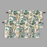 DriftAway Layla Classic America Style Floral Leaves Room Darkening Window Curtain Valance Rod Pocket