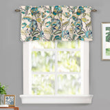 DriftAway Layla Classic America Style Floral Leaves Room Darkening Window Curtain Valance Rod Pocket