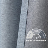 DriftAway Pinch Pleat Faux Linen Textured Blackout Curtains