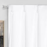 DriftAway Pinch Pleat Faux Linen Textured Blackout Curtains