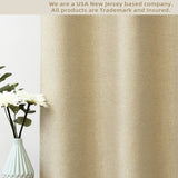 DriftAway Pinch Pleat Faux Linen Textured Blackout Curtains