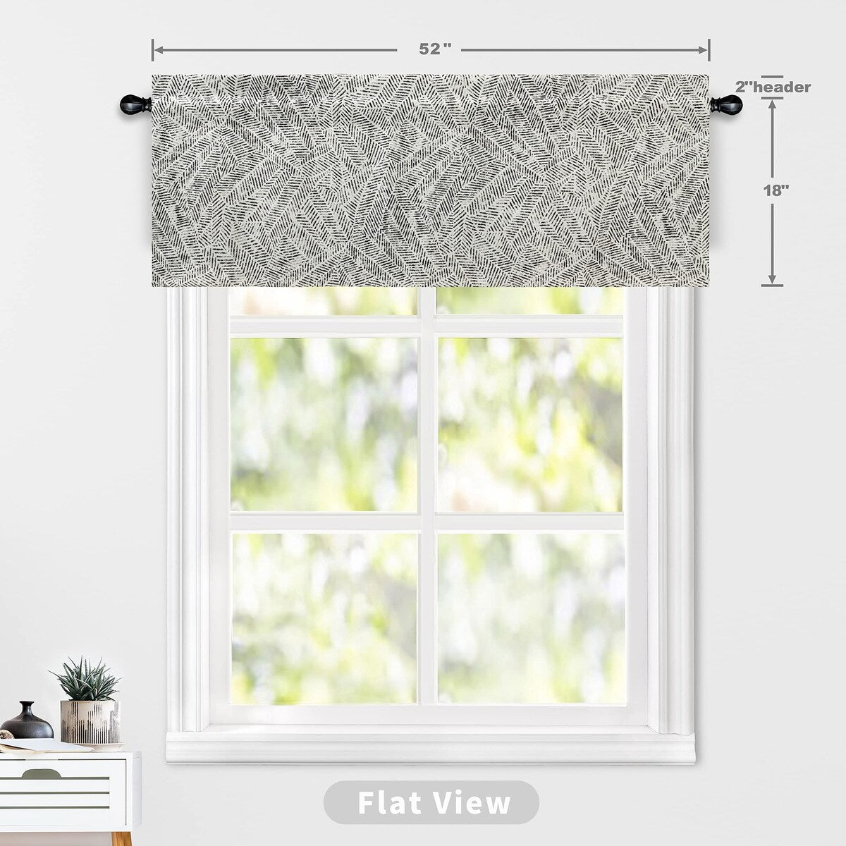 DriftAway Roman Linen Blend Blackout Valance