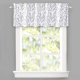 DriftAway Sarah Floral Tree Branch Pattern Blackout Window Curtain Valance Gray - 52'' width x 14'' length