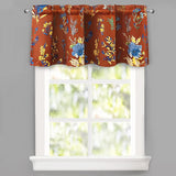 DriftAway Sylvia Floral Botanical Herbs Watercolor Printed Pattern Lined Blackout Window Curtain Valance