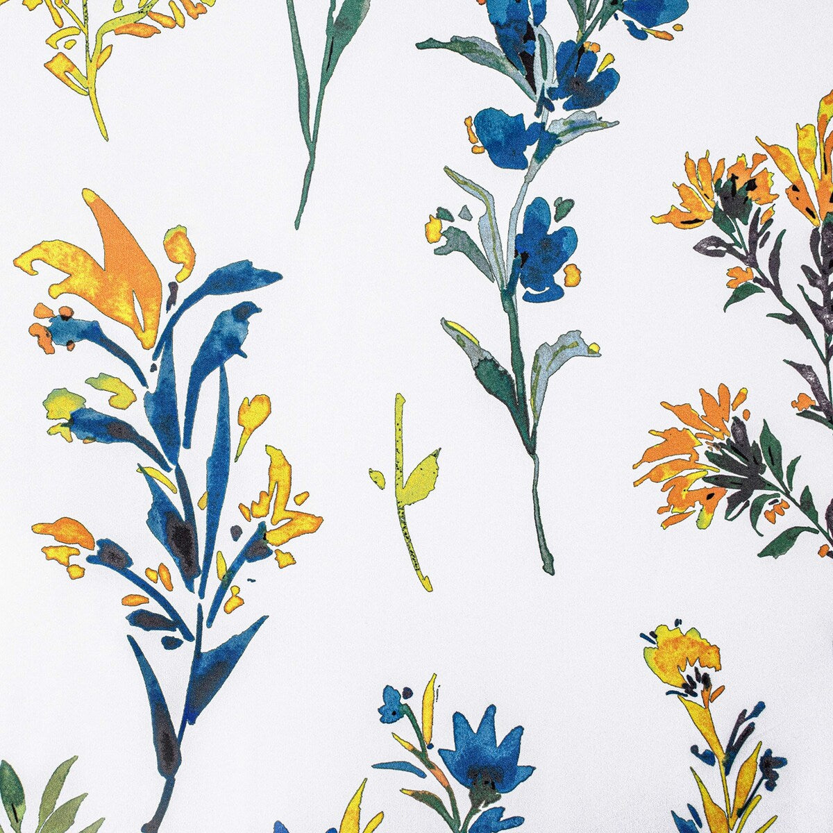 DriftAway Sylvia Floral Botanical Herbs Watercolor Printed Pattern Lined Blackout Window Curtain Valance