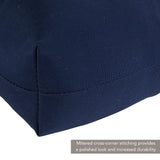 Solid Color 22x44-inch Outdoor High Back Chair Cushion (Cushion Only)