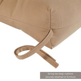 Solid Color 22x44-inch Outdoor High Back Chair Cushion (Cushion Only)