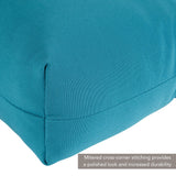 Solid Color 22x44-inch Outdoor High Back Chair Cushion (Cushion Only)