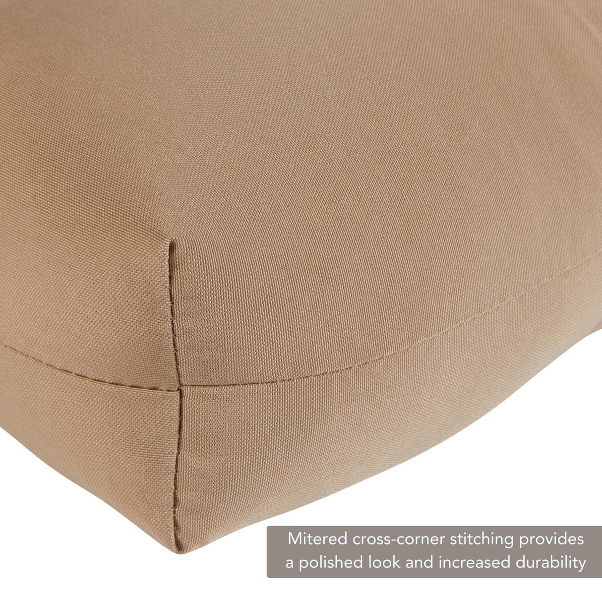 Solid Color 22x44-inch Outdoor High Back Chair Cushion (Cushion Only)
