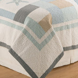 Driftwood Shores Coastal Cotton 3 Piece Quilt Set - Twin 2 Piece