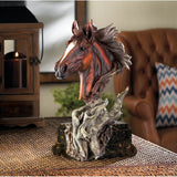 Driftwood stallion sculpture