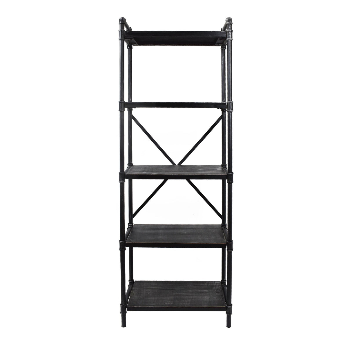 Driscoe Industrial Fir Wood Bookcase by Christopher Knight Home - 24.00" W x 12.00" D x 71.00" H