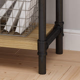 Driscoe Industrial Fir Wood Bookcase by Christopher Knight Home - 24.00" W x 12.00" D x 71.00" H