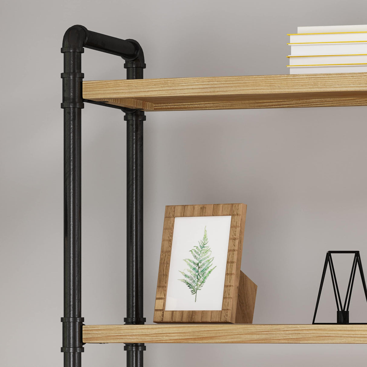 Driscoe Industrial Fir Wood Bookcase by Christopher Knight Home - 24.00" W x 12.00" D x 71.00" H