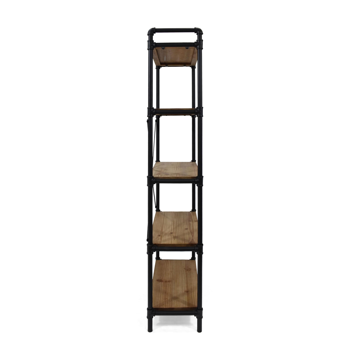 Driscoe Industrial Fir Wood Bookcase by Christopher Knight Home - 24.00" W x 12.00" D x 71.00" H