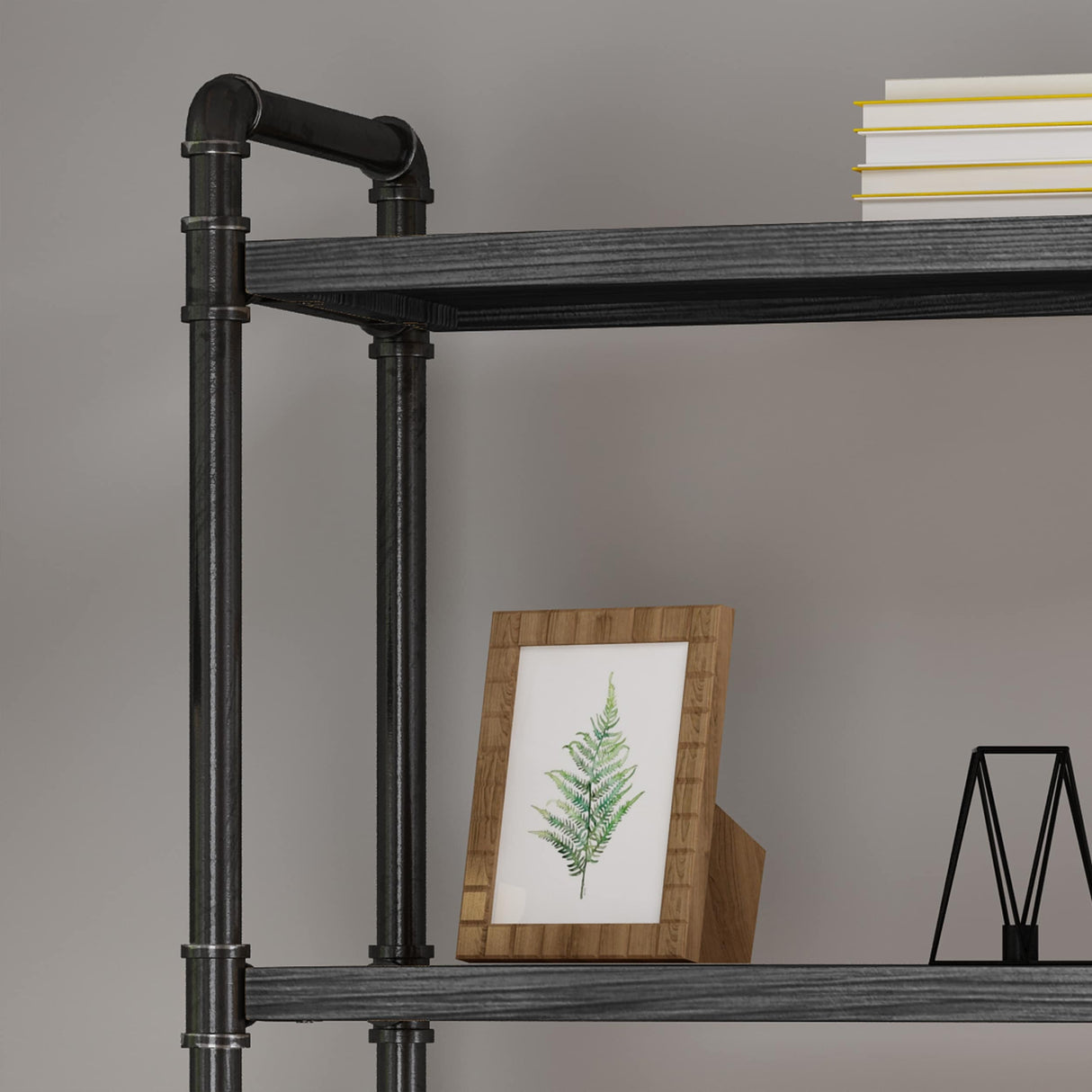 Driscoe Industrial Fir Wood Bookcase by Christopher Knight Home - 24.00" W x 12.00" D x 71.00" H
