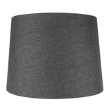 2 Light Swag Plug-In Pendant 14"w Granite Gray Burlap with Diffuser, White Cord