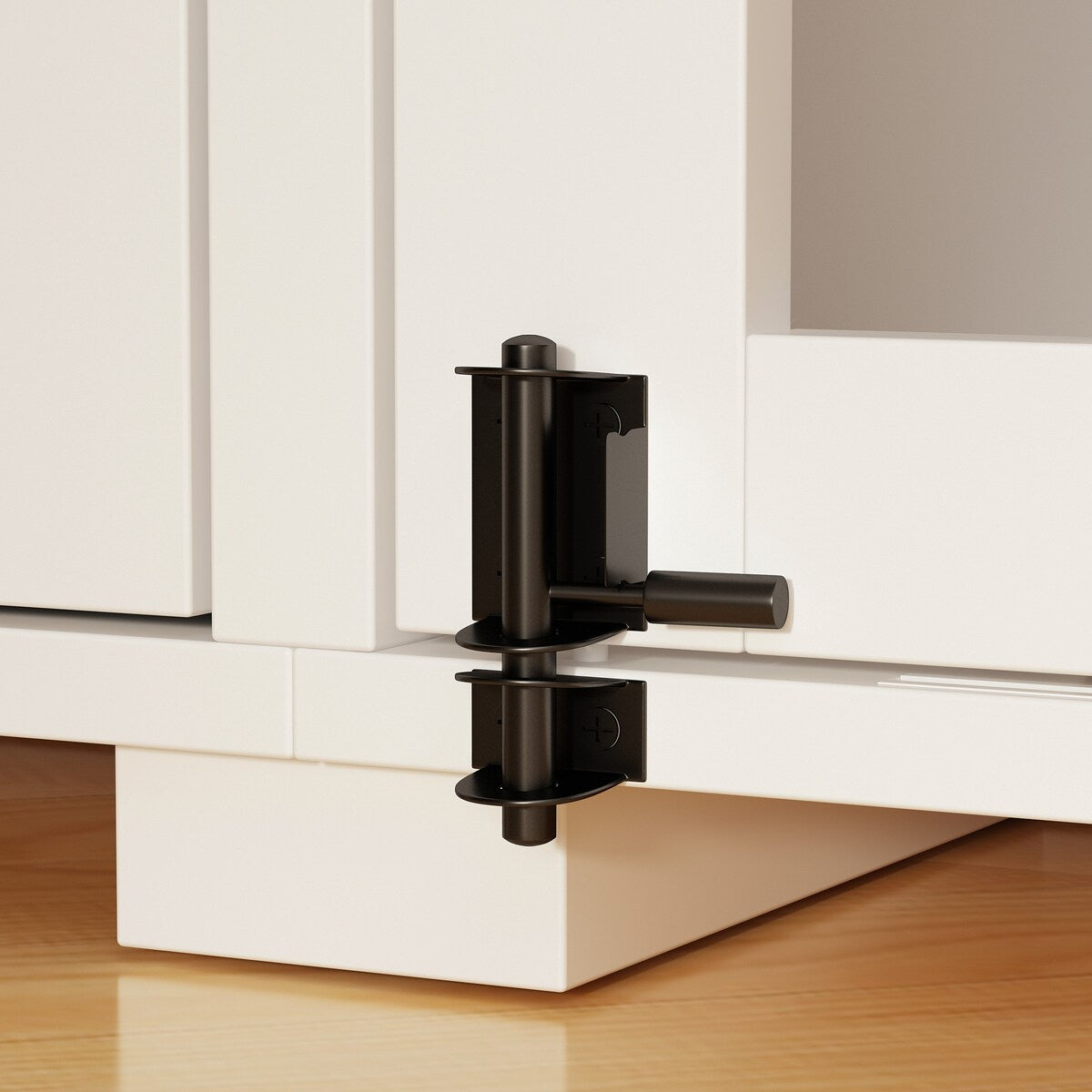 Dual-Drawer Cabinet Pet Sanctuary Contemporary Home Storage Solution