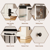 Dual-Drawer Cabinet Pet Sanctuary Contemporary Home Storage Solution