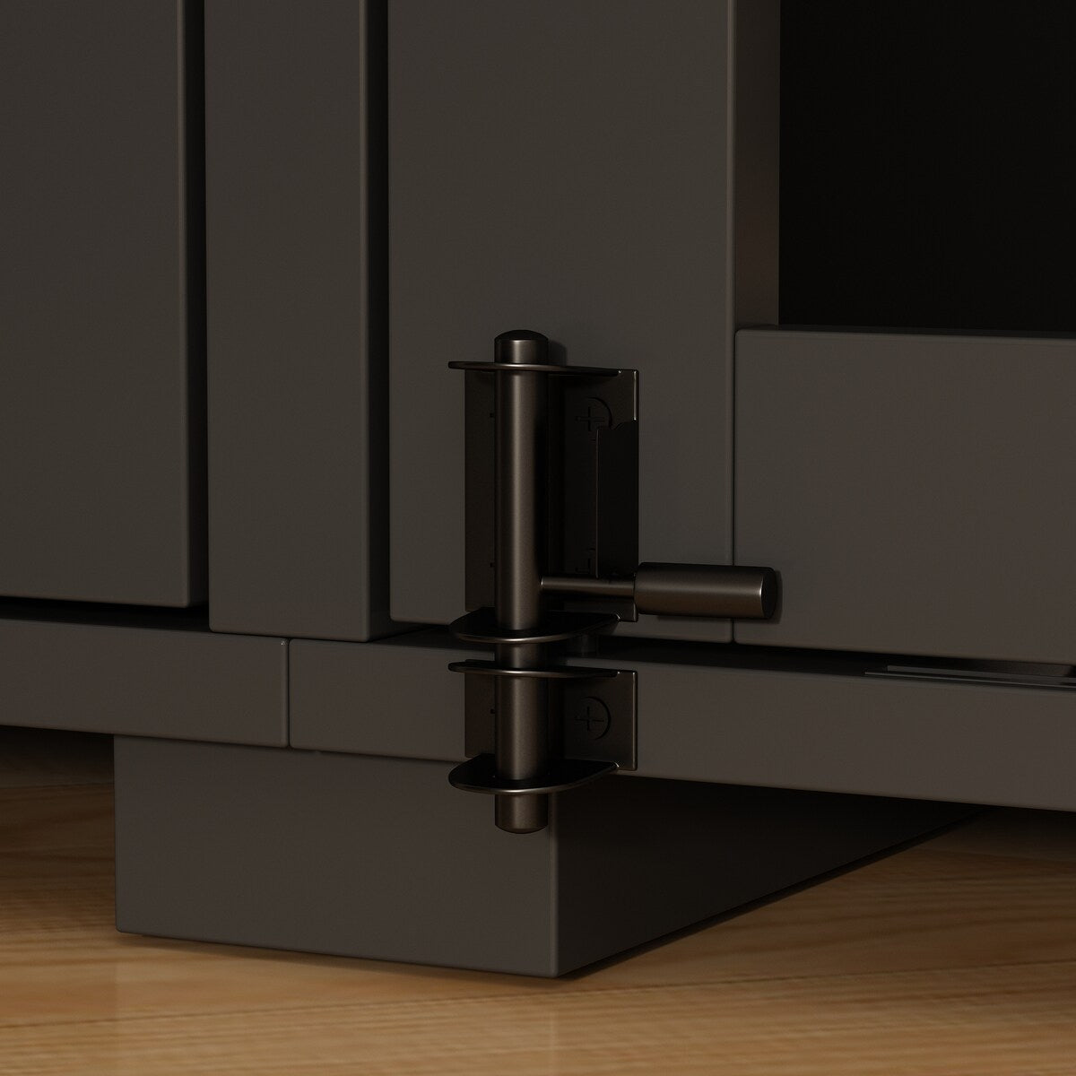 Dual-Drawer Cabinet Pet Sanctuary Contemporary Home Storage Solution