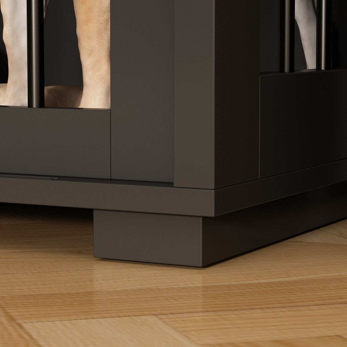 Dual-Drawer Cabinet Pet Sanctuary Contemporary Home Storage Solution