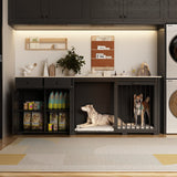 Dual-Drawer Cabinet Pet Sanctuary Contemporary Home Storage Solution