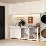 Dual-Drawer Cabinet Pet Sanctuary Contemporary Home Storage Solution