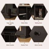 Dual-Drawer Cabinet Pet Sanctuary Contemporary Home Storage Solution