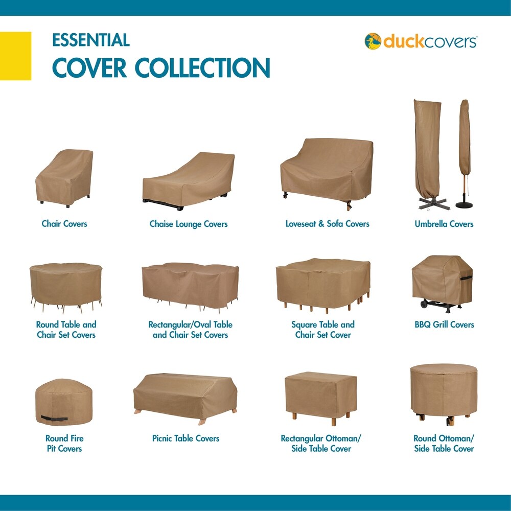 Duck Covers Essential Water-Resistant 32 Inch Patio Adirondack Chair Cover