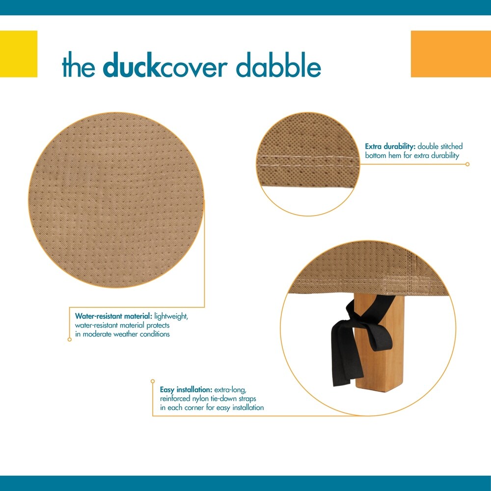 Duck Covers Essential Water-Resistant 32 Inch Patio Adirondack Chair Cover