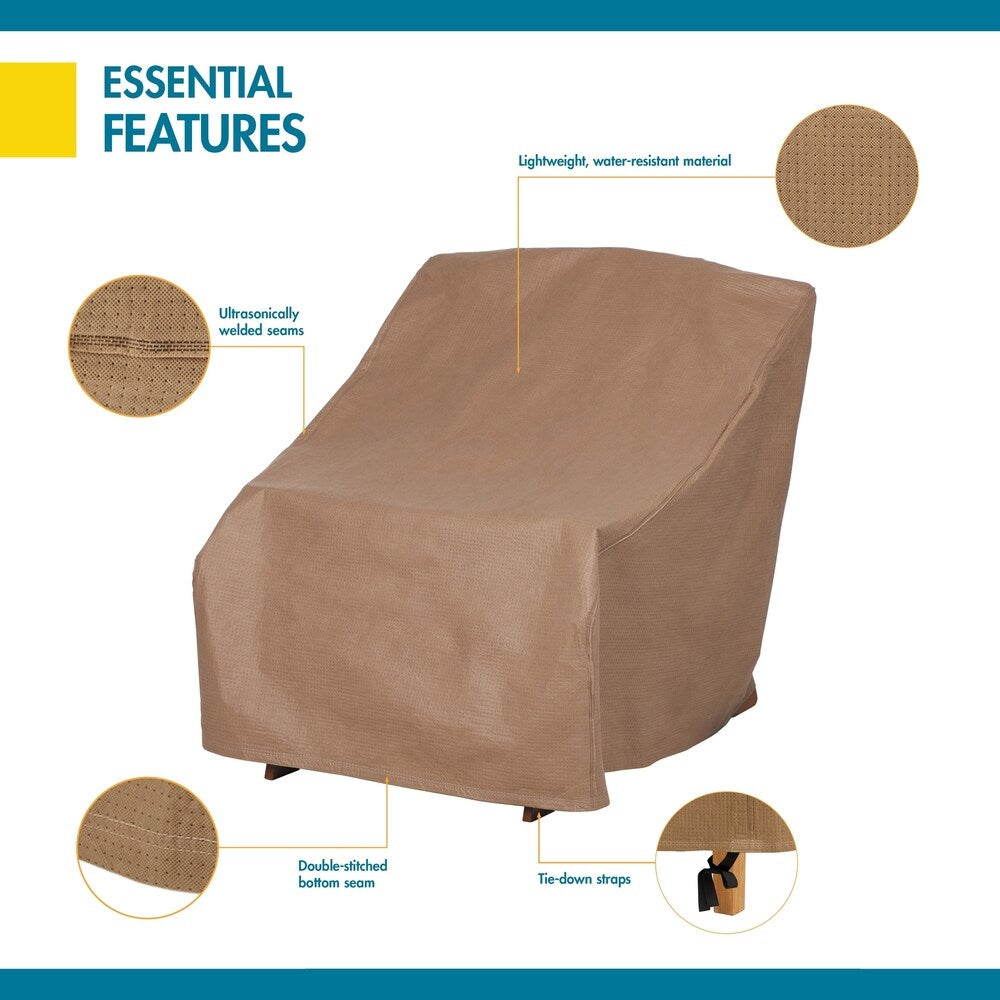 Duck Covers Essential Water-Resistant 32 Inch Patio Adirondack Chair Cover