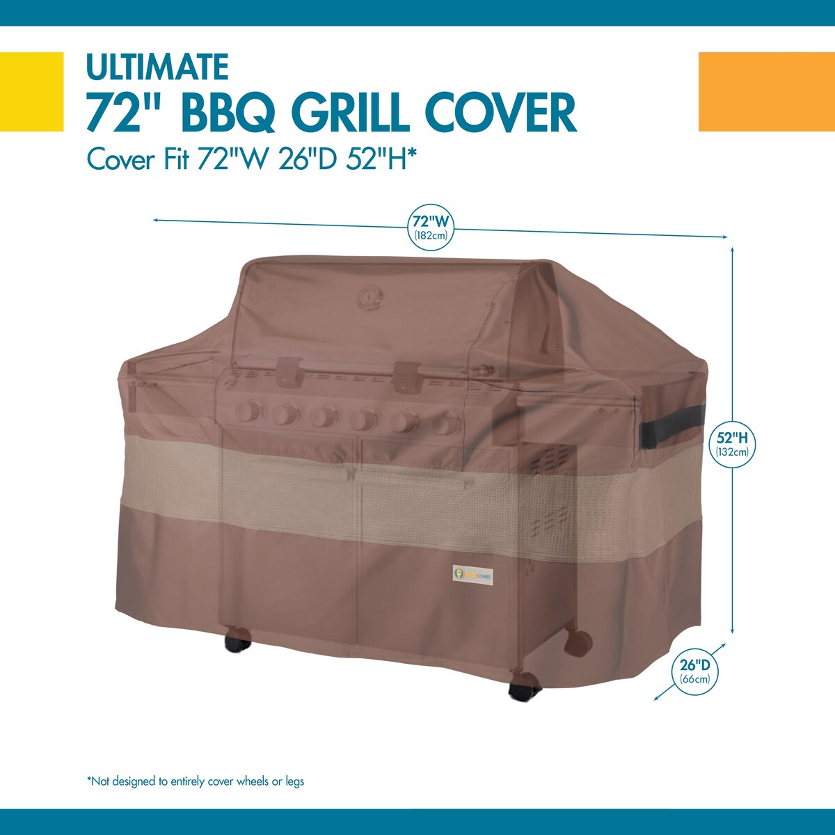 Duck Covers Ultimate BBQ Grill Cover 82in W