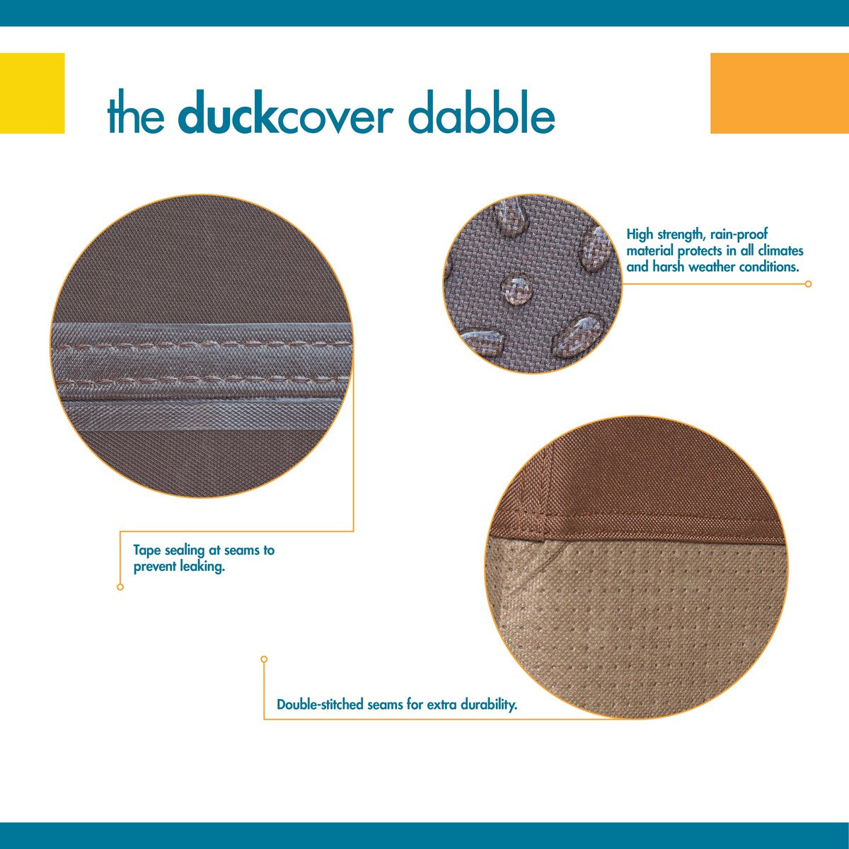 Duck Covers Ultimate Waterproof 60 Inch Patio Loveseat Cover