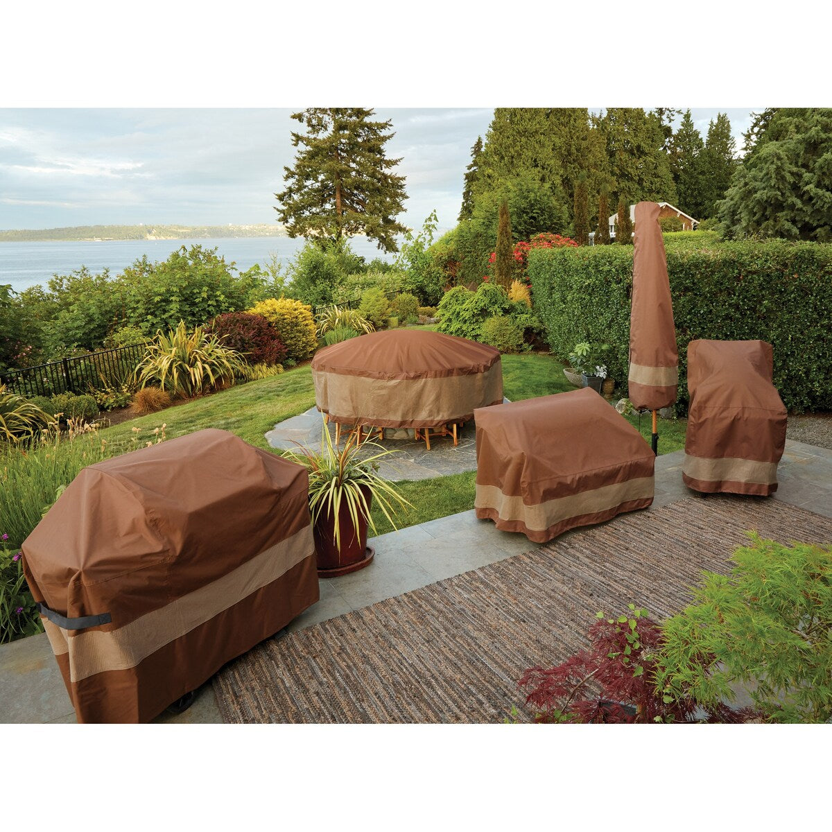 Duck Covers Ultimate Waterproof 60 Inch Patio Loveseat Cover