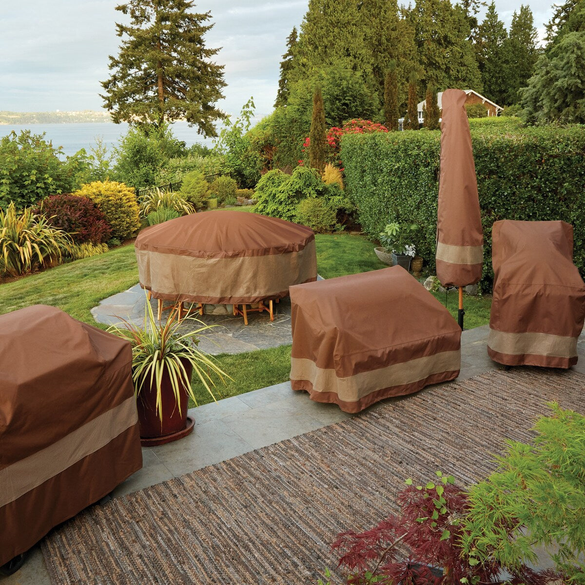 Duck Covers Ultimate Waterproof 60 Inch Patio Loveseat Cover