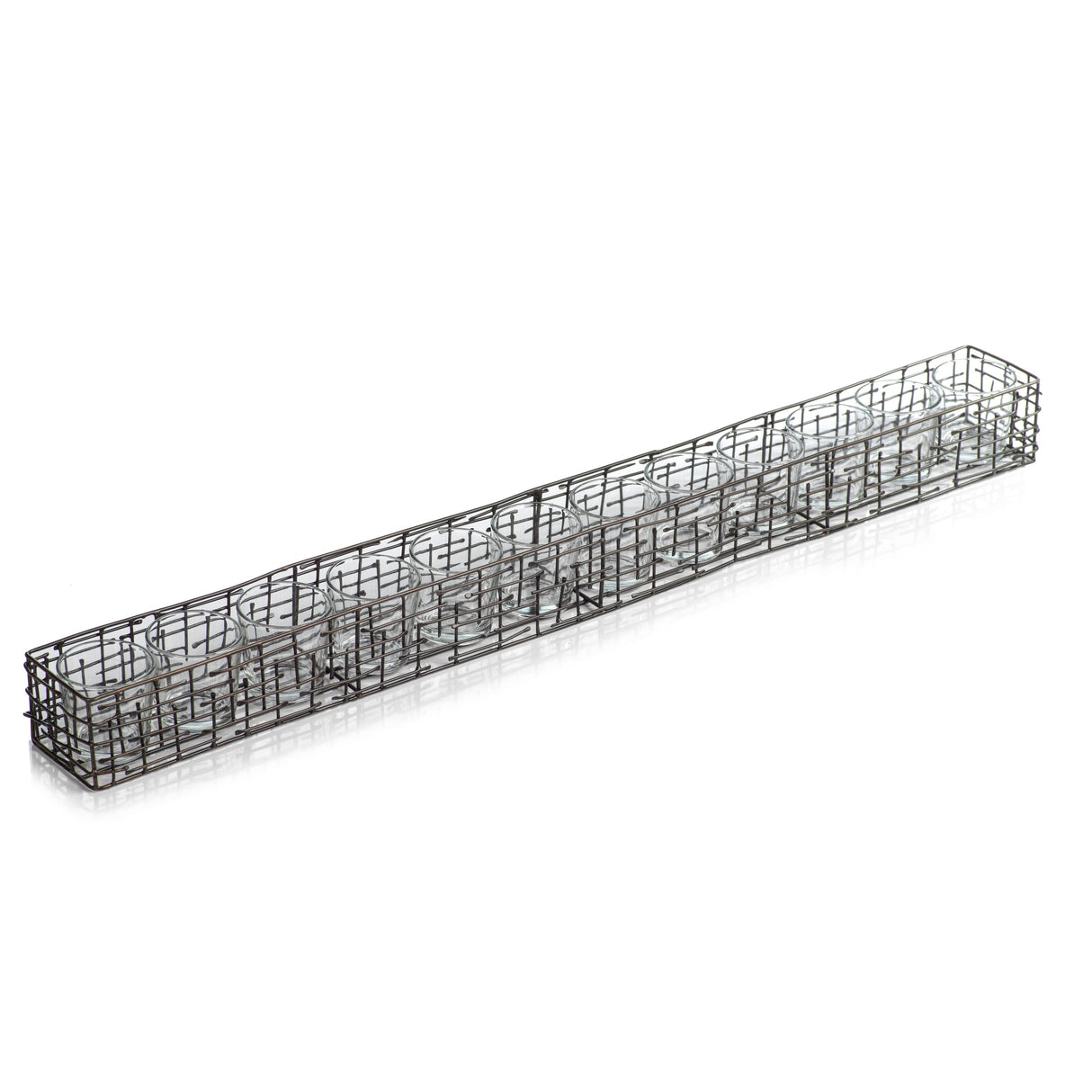 Dumi Metal 12-Glass Candle Holder Centerpiece
