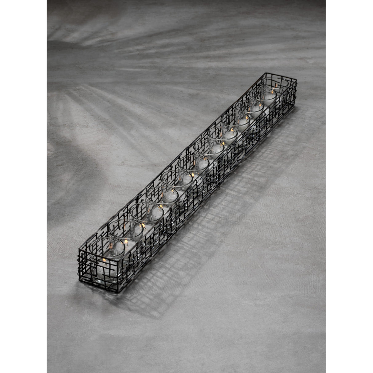 Dumi Metal 12-Glass Candle Holder Centerpiece
