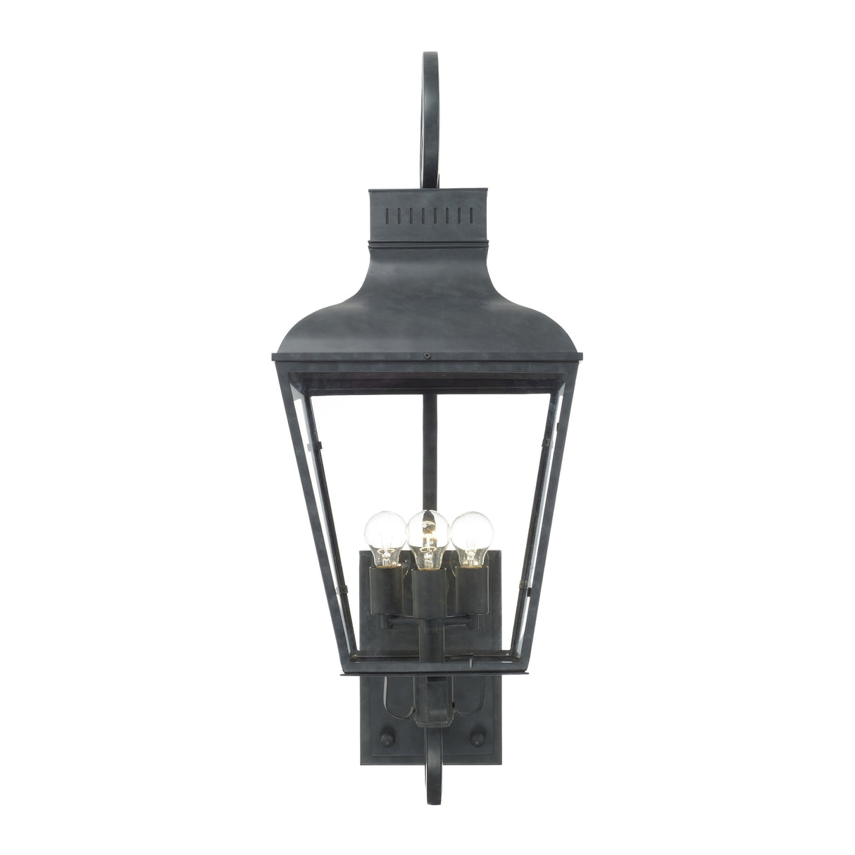 Dumont Outdoor 3 Light Graphite Wall Mount - 12'' W x 32'' H x 14.5'' D