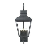 Dumont Outdoor 3 Light Graphite Wall Mount - 12'' W x 32'' H x 14.5'' D
