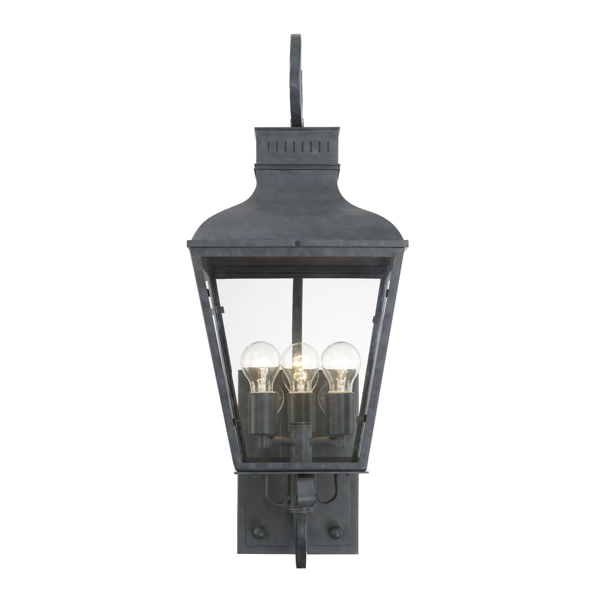Dumont Outdoor 3 Light Graphite Wall Mount - 12'' W x 32'' H x 14.5'' D