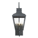 Dumont Outdoor 3 Light Graphite Wall Mount - 12'' W x 32'' H x 14.5'' D
