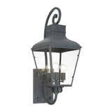 Dumont Outdoor 3 Light Graphite Wall Mount - 12'' W x 32'' H x 14.5'' D