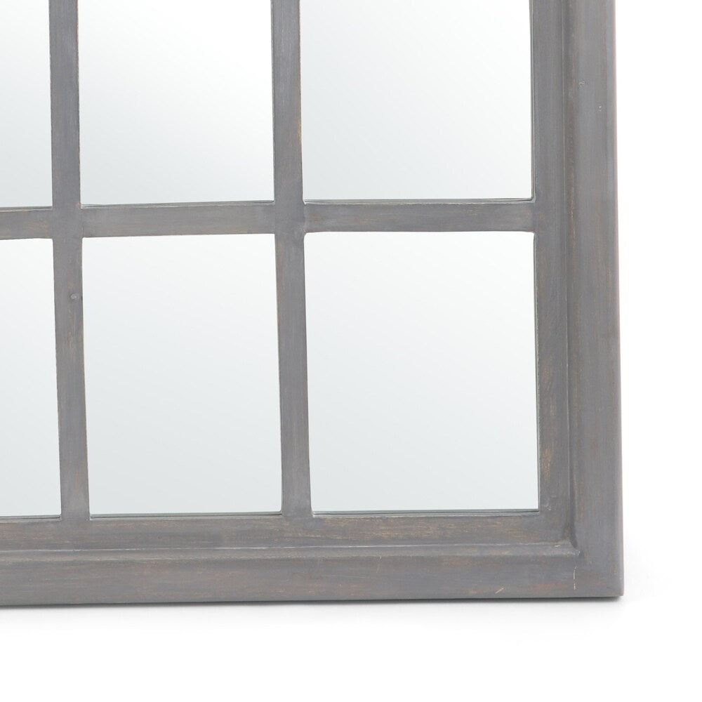 Dunlap Traditional Arched Windowpane Mirror by Christopher Knight Home - 31.00" W x 1.25" L x 44.00" H