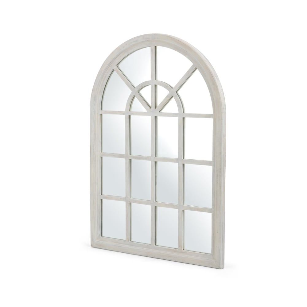 Dunlap Traditional Arched Windowpane Mirror by Christopher Knight Home - 31.00" W x 1.25" L x 44.00" H