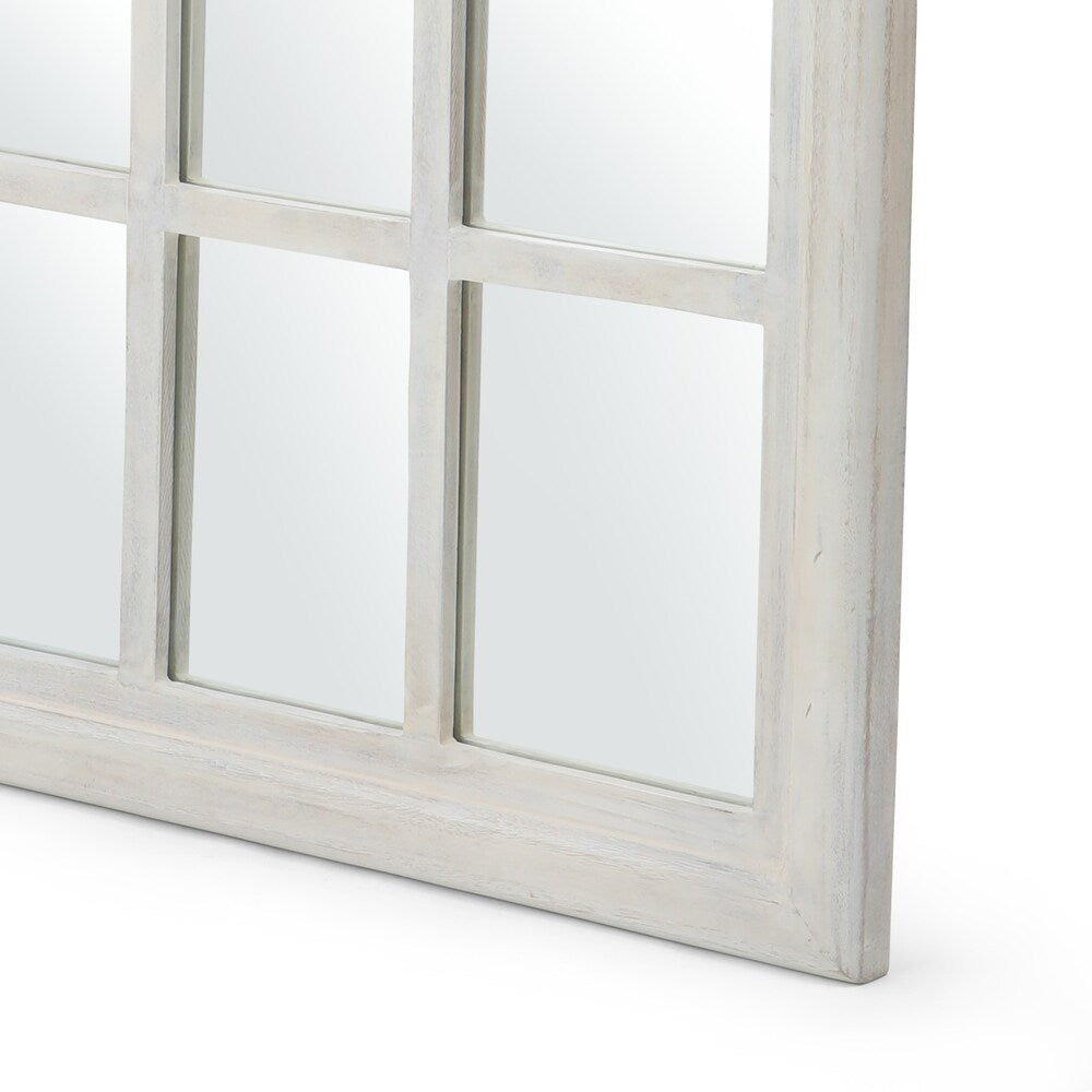 Dunlap Traditional Arched Windowpane Mirror by Christopher Knight Home - 31.00" W x 1.25" L x 44.00" H