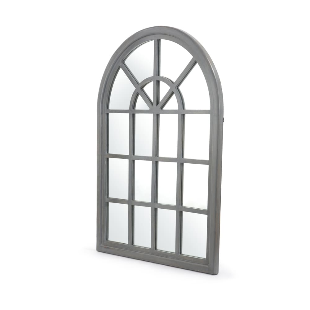 Dunlap Traditional Arched Windowpane Mirror by Christopher Knight Home - 31.00" W x 1.25" L x 44.00" H