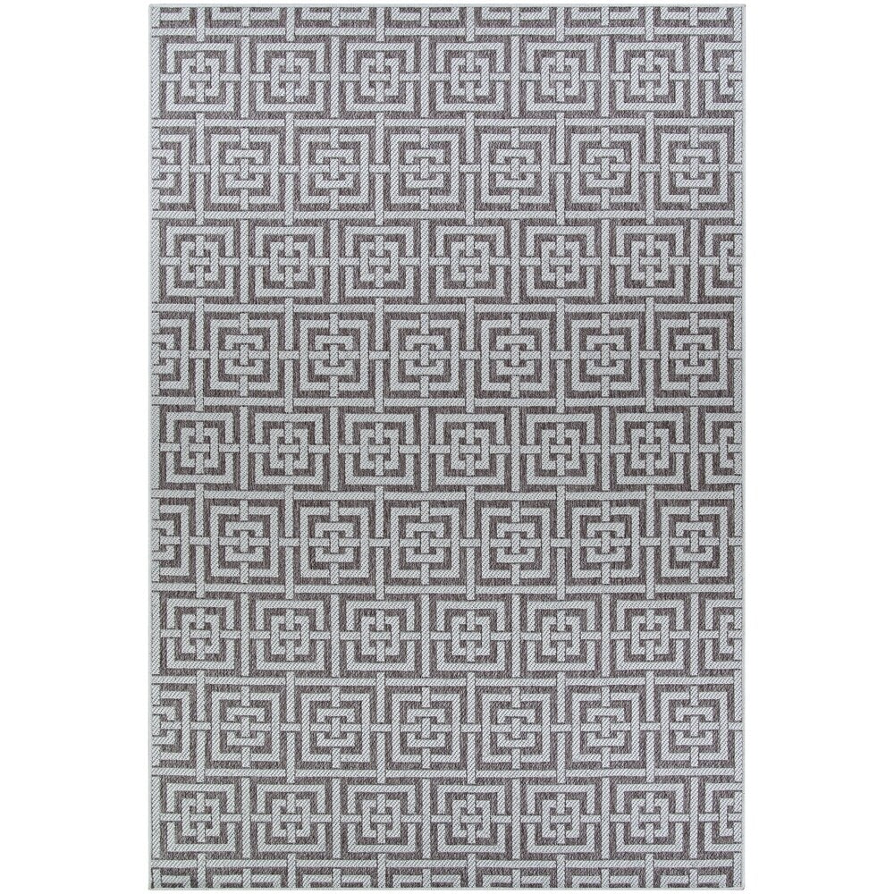 Duplicity Harbour Blue & Gray Indoor/Outdoor Area Rug