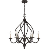Dupont 6-Light Old Bronze Chandelier - Old Bronze