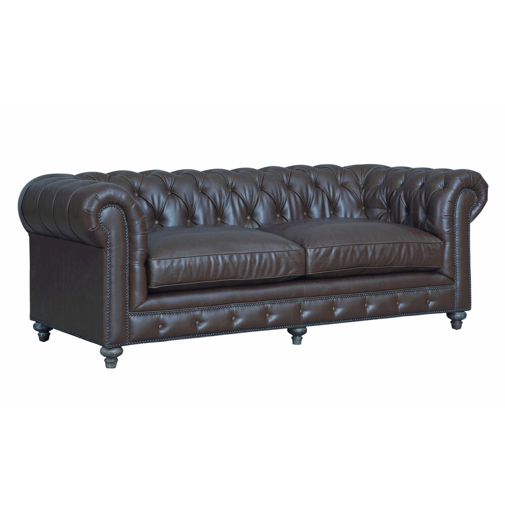 Durango Antique Brown Leather/Oak/Kiln Dried Wood Living Room Set